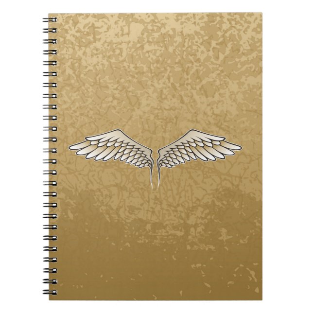 Beige wings notebook (Front)