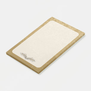 Beige wings post-it notes