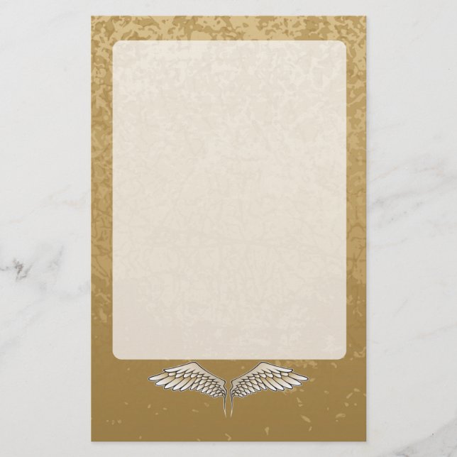 Beige wings stationery (Front)