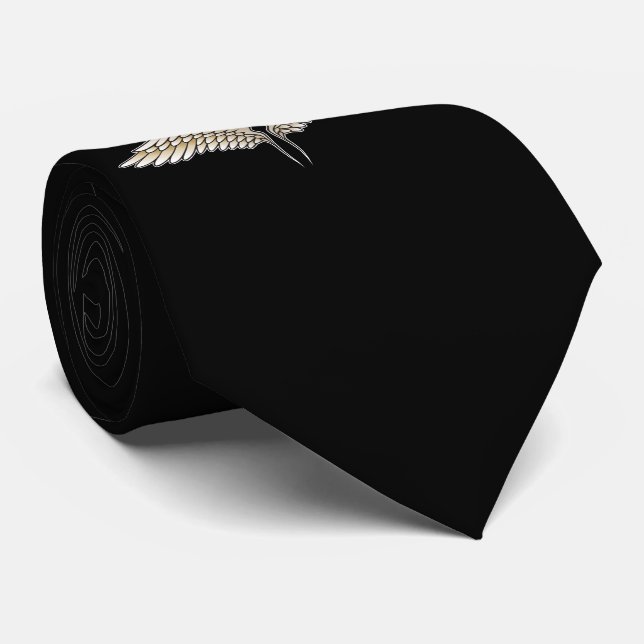 Beige wings tie (Rolled)