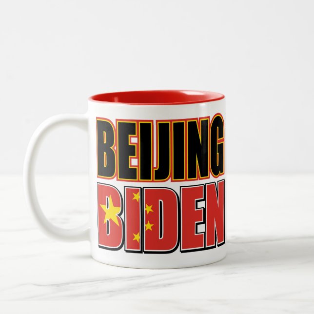 Beijing-Biden Two-Tone Coffee Mug (Left)