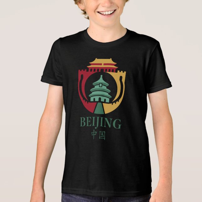 Beijing China Asia Tri-Blend Shirt (Front)