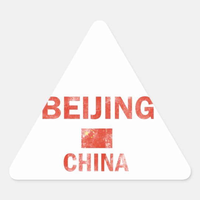 Beijing China Designs Triangle Sticker (Front)
