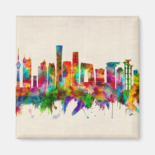 Beijing China Skyline Magnet (Front)