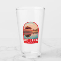 Beijing China Travel Art Emblem