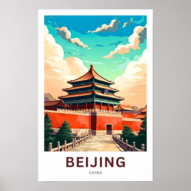 Beijing China Travel Print (Front)