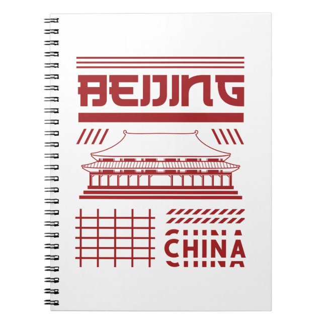 Beijing China Urban Temple Graphic Notebook (Front)