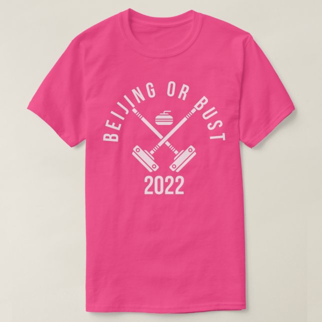 Beijing or Bust curling 2 T-Shirt (Design Front)