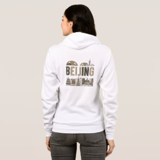 Beijing Skyline Zip-Up Hoodie