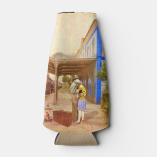 Beijo em Obidos. Portugal Bottle Cooler