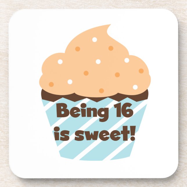 Being 16 is Sweet Birthday T shirts and Gifts Coaster (Front)