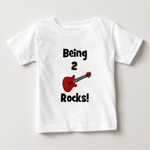 Being 2 Rocks!  with Guitar Baby T-Shirt