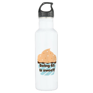 Being 65 is Sweet Birthday T-shirts and 710 Ml Water Bottle