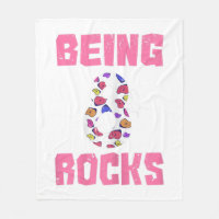 Being 8 Rocks Birthday Girl Climbing