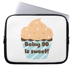 Being 90 is Sweet Birthday T-shirts and Gifts Laptop Sleeve
