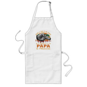Being A Dad Is An Honour Being A Papa Is Priceless Long Apron