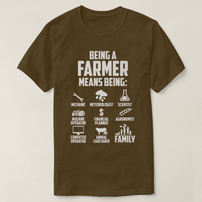 Being A Farmer Means   T-Shirt (Design Front)