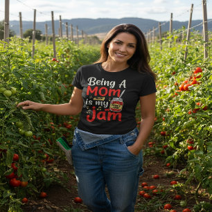 Being A Mom Is My Jam T-Shirt Tri-Blend Shirt