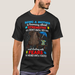 Being A Mother Strengths Autism Awareness Puzzle E T-Shirt