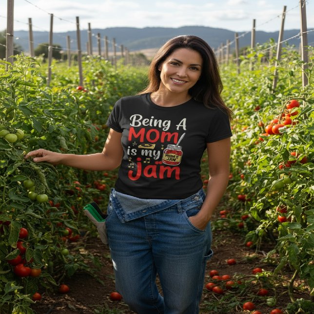 Being A Mum Is My Jam T-Shirt Tri-Blend Shirt (Creator Uploaded)