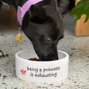 Being a Princess is Exhausting Dog Funny Humour