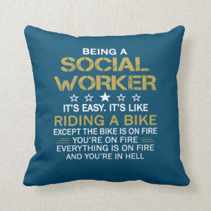 Being a social worker cushion