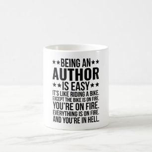Being An Author Is Easy It's Like Riding A Bike Coffee Mug