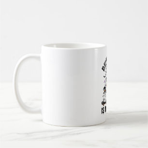 Being Cool Is Costume Halloween Ghost Pumpkin Cat_ Coffee Mug