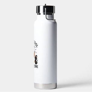 Being Cool Is Costume Halloween Ghost Pumpkin Cat_ Water Bottle