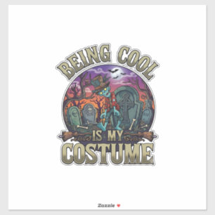Being Cool Is Costume Halloween Zombie Graveyard_1