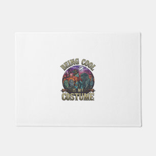 Being Cool Is Costume Halloween Zombie Graveyard_1 Doormat