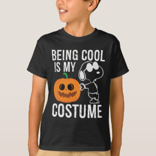 Being Cool Is My Costume Halloween Pumpkin T-Shirt