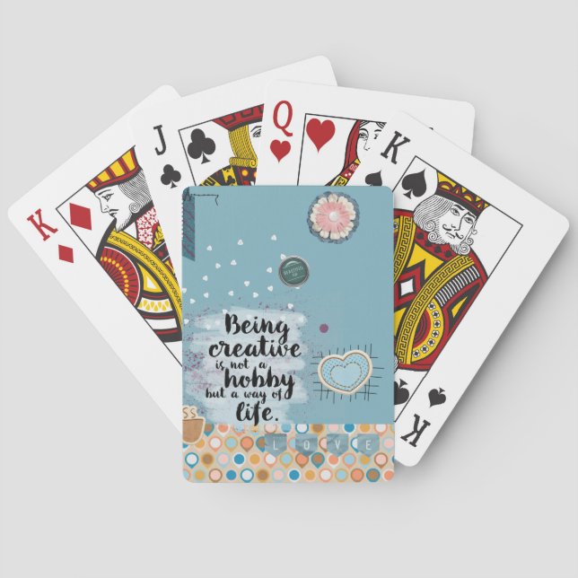 being creative  playing cards (Back)