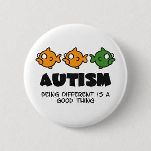 Being Different - autism design 6 Cm Round Badge