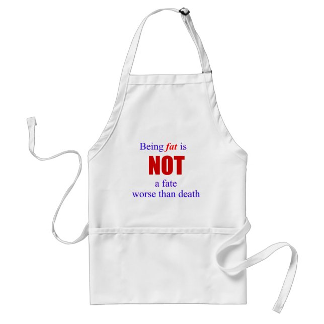 Being fat is not a fate.... standard apron (Front)
