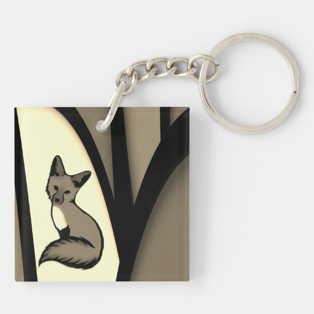 Being Foxy Key Ring (Back)