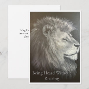 Being Heard Without Roaring Lion Inspirational Art