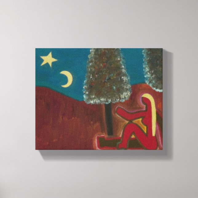 Being in Scotland With my Thoughts 2009 Canvas Print (Front)