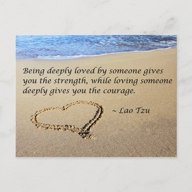 Being loved postcard (Front)