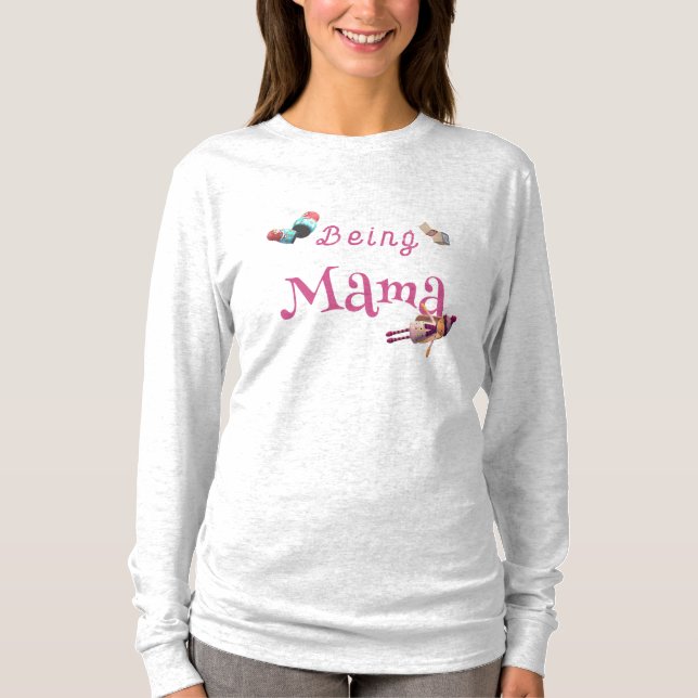 Being Mama Customisable T-Shirt (Front)