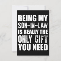 Being My Son-In-law Gift Christmas Son Birthday