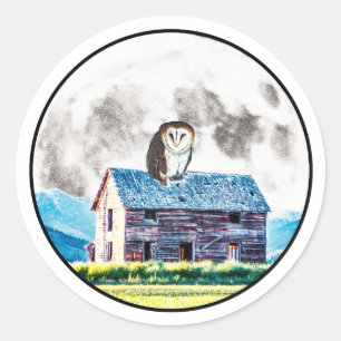 Being of Day and Night Classic Round Sticker