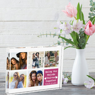 Being Our Weirdo Selves Together,BFF Custom Photo Block