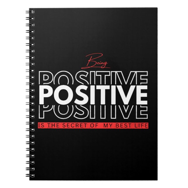 Being Positive Notebook (Front)