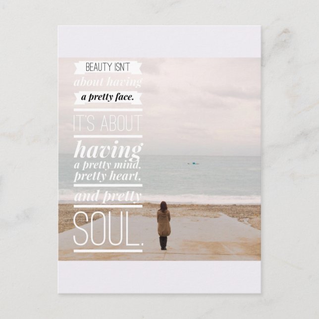 Being Pretty Postcard (Front)