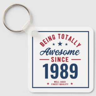 Being Totally Awesome Birthday Gift Personalised Key Ring