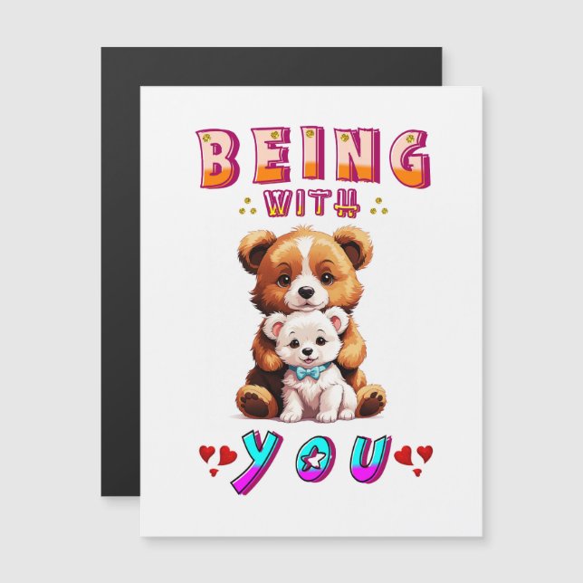 Being With You Magnetic Invitation (Front/Back)