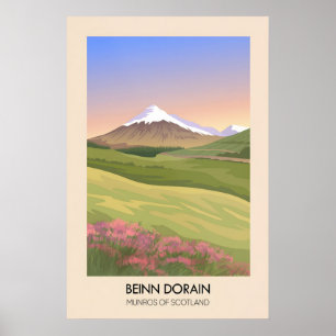 Beinn Dorain Munros of Scotland Poster