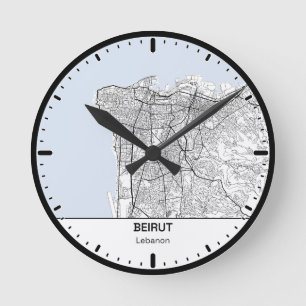 Beirut Clock City Line Art