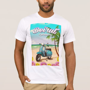 Beirut Lebanon Scooter travel poster T-Shirt